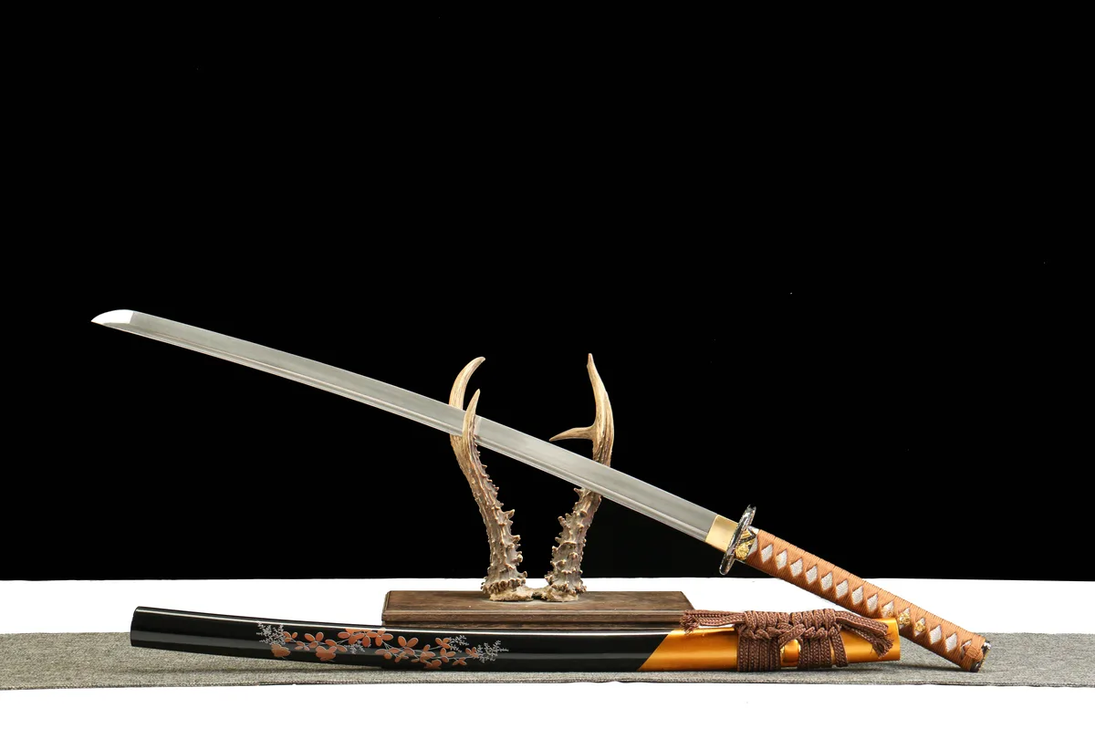 Floraison d'Automne - Katana Forge a la Main en Acier au carbone 1065 - Image 4