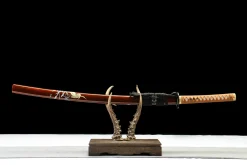 Grue des Ténèbres - Katana Forge a la Main en Acier au carbone 1065