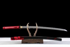 Alternative view of Katana Forgée à la Main en Acier 1065 Haute Carbone - Katana Forge a la Main en Acier au carbone 1065
