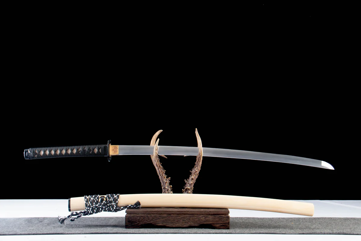 Lame Yin-Yang - Katana Forge a la Main en Acier au carbone 1065 - Image 3