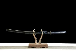 Marée Sombre - Katana Forge a la Main en Acier au carbone 1065