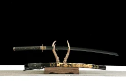 Alternative view of Ombre de Jade - Katana Forge a la Main en Acier au carbone 1065