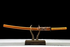 Or Pur - Katana Forge a la Main en Acier au carbone 1065