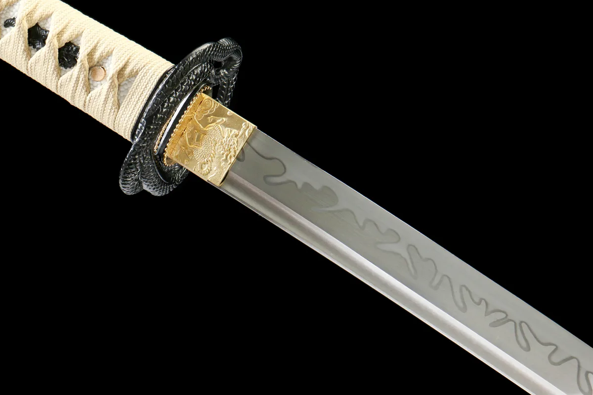 Orchidée Silencieuse - Katana Forge a la Main en Acier au carbone 1065 - Image 7