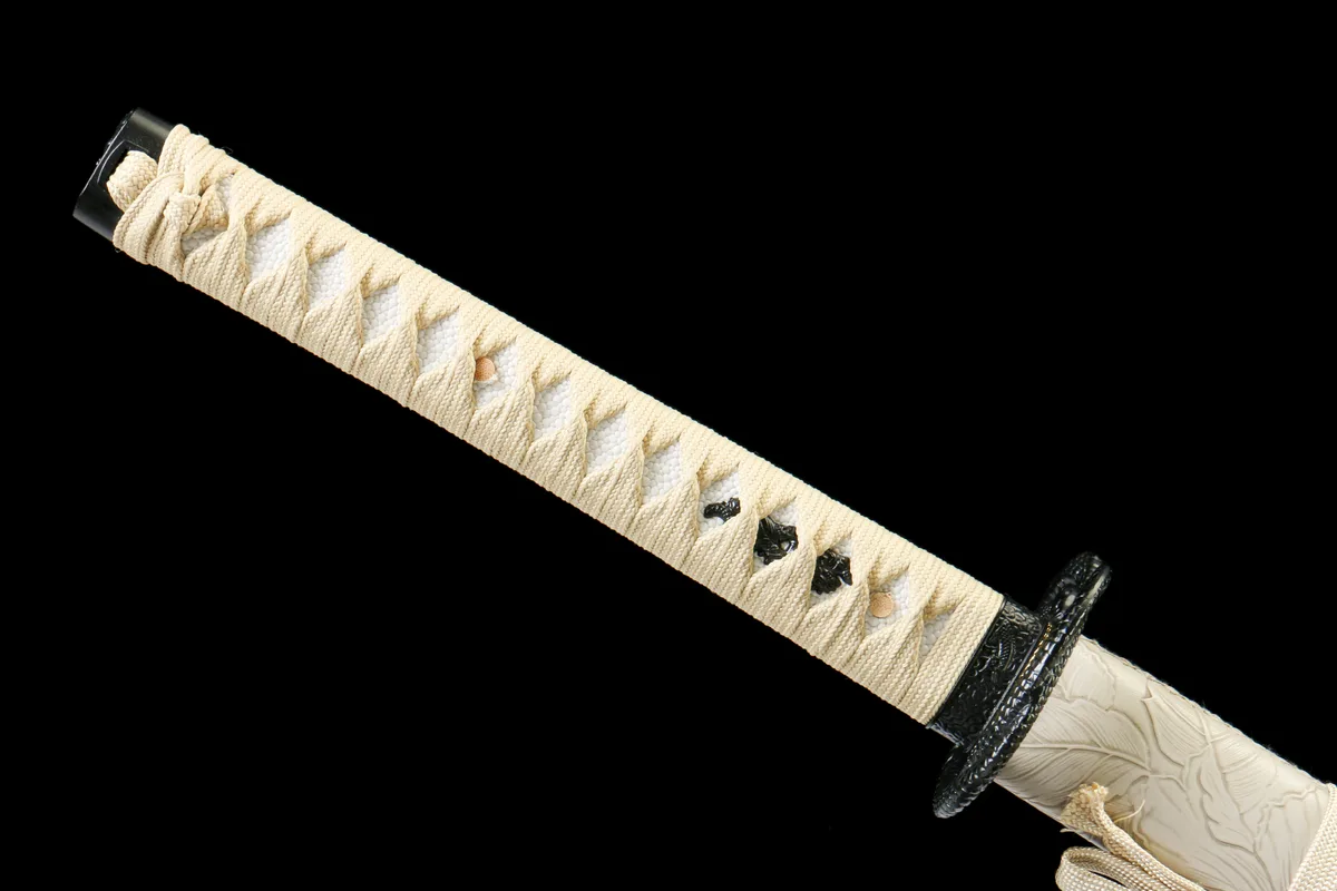 Orchidée Silencieuse - Katana Forge a la Main en Acier au carbone 1065 - Image 8