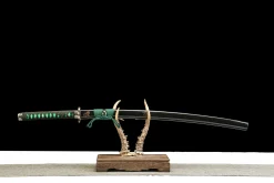 Soie d'Azur - Katana Forge a la Main en Acier au carbone 1065