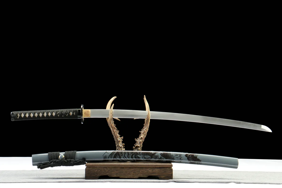 Tranchant d'Encre - Katana Forge a la Main en Acier au carbone 1065 - Image 2