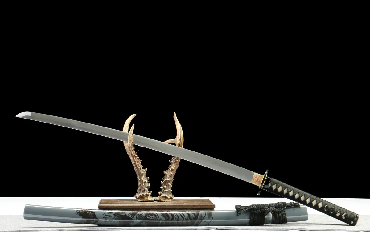 Tranchant d'Encre - Katana Forge a la Main en Acier au carbone 1065 - Image 4