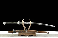 Alternative view of Tranchant Immortel (开门) - Katana Forge a la Main en Acier au carbone 1065