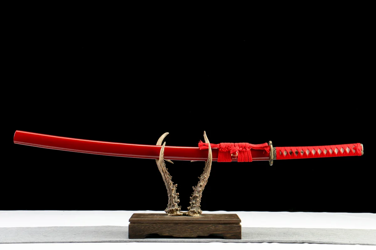 Tranchant Vermeil - Katana Forge a la Main en Acier au carbone 1065