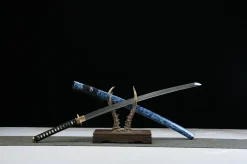 Alternative view of Âme de Glace - Katana Forge a la Main en Acier Damas