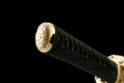 Dragon d'Encre - Katana Forge a la Main en Acier Damas