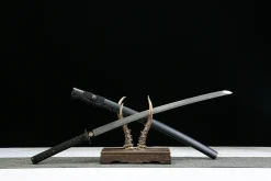 Alternative view of Empyrée des Ténèbres - Katana Forge a la Main en Acier Damas