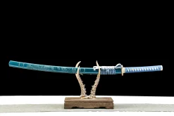 Étoile Tombée - Katana Forge a la Main en Acier Damas