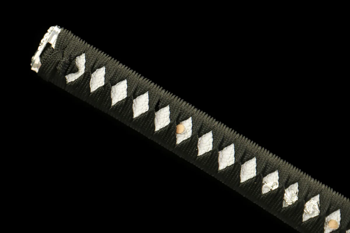 Fleur de Givre - Katana Forge a la Main en Acier Damas - Image 7
