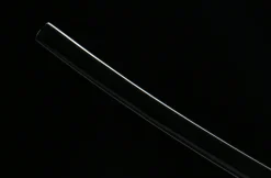 Alternative view of Plume Noire - Katana Forge a la Main en Acier Damas