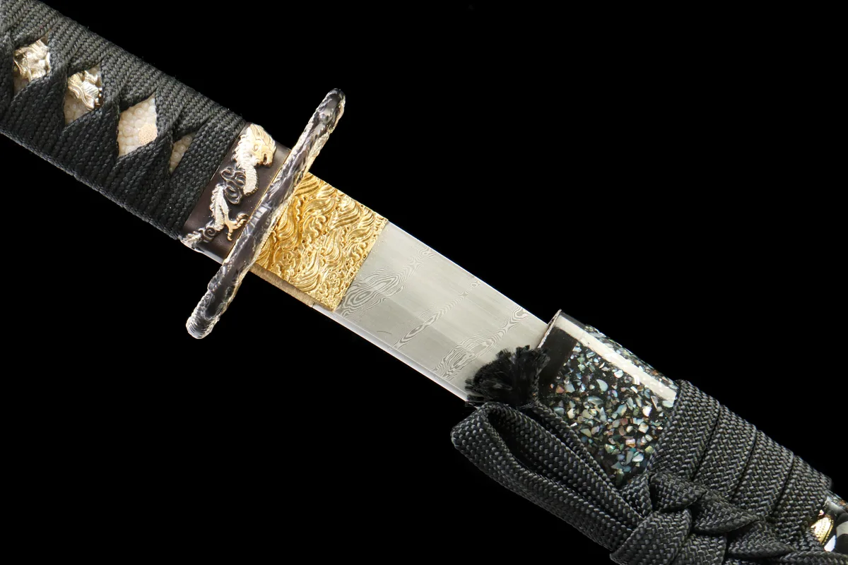 Acier de Nuit - Katana Forge a la Main en Acier Damas premium - Image 11