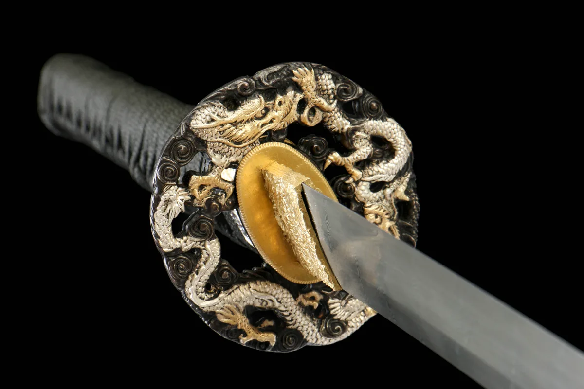 Acier de Nuit - Katana Forge a la Main en Acier Damas premium - Image 13