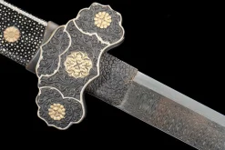 L'Échelle Céleste - Chinese Dao Forge a la Main en Acier Damas premium