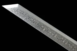 Alternative view of L'Échelle Céleste - Chinese Dao Forge a la Main en Acier Damas premium
