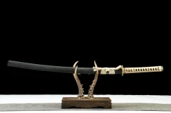 Le Passage des Ombres - Katana Forge a la Main en Acier Damas premium