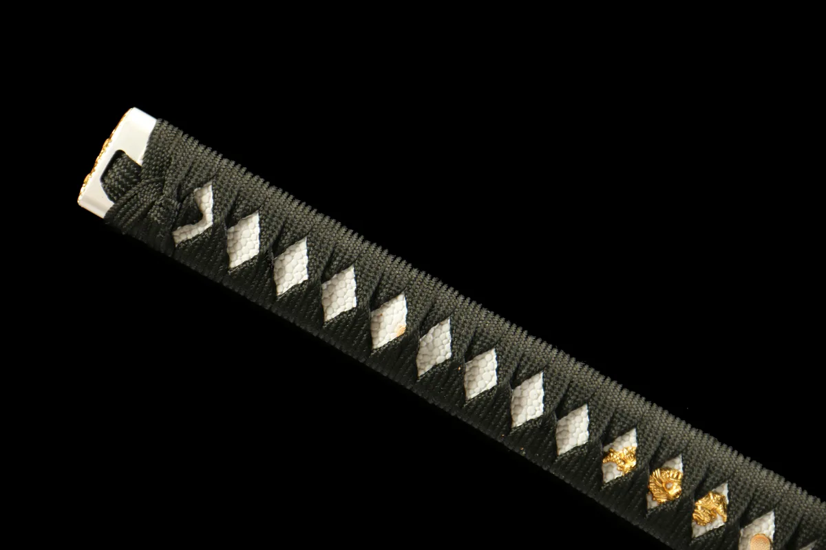 Soleil Broché - Katana Forge a la Main en Acier Damas - Image 6