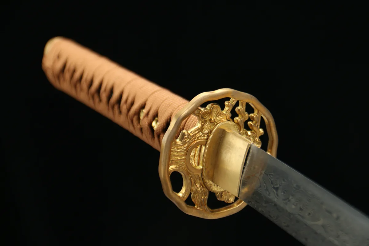 Tranchant de Flamme - Katana Forge a la Main en Acier Damas - Image 6