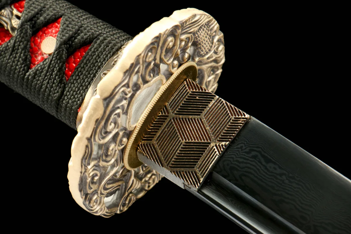 Veine du Purgatoire - Katana Forge a la Main en Acier Damas - Image 10