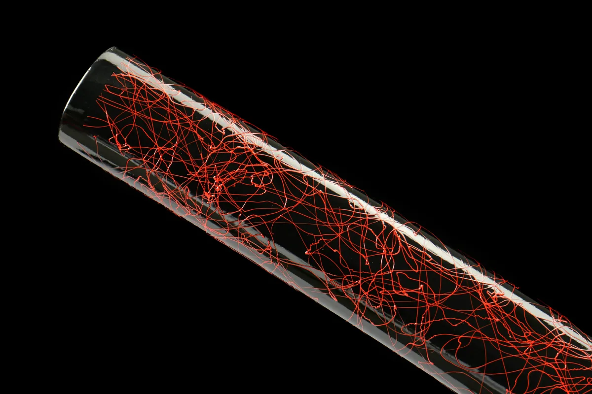 Veine du Purgatoire - Katana Forge a la Main en Acier Damas - Image 12