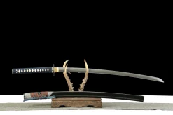 Alternative view of Ombre de Grue - Katana Forge a la Main en Acier forge main artisanal