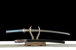 Alternative view of Vide Azur - Katana Forge a la Main en Acier forge main artisanal