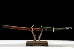 Météore d'Encre - Katana Forge a la Main en Acier lamine Sanmai