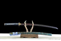 Alternative view of Lumière Fluide - Katana Forge a la Main en Carbon Steel