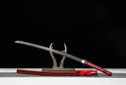 Alternative view of Lune Cramoisie - Katana Forge a la Main en Carbon Steel