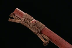 Alternative view of Crépuscule Écarlate - Katana Forge a la Main en High Carbon Steel