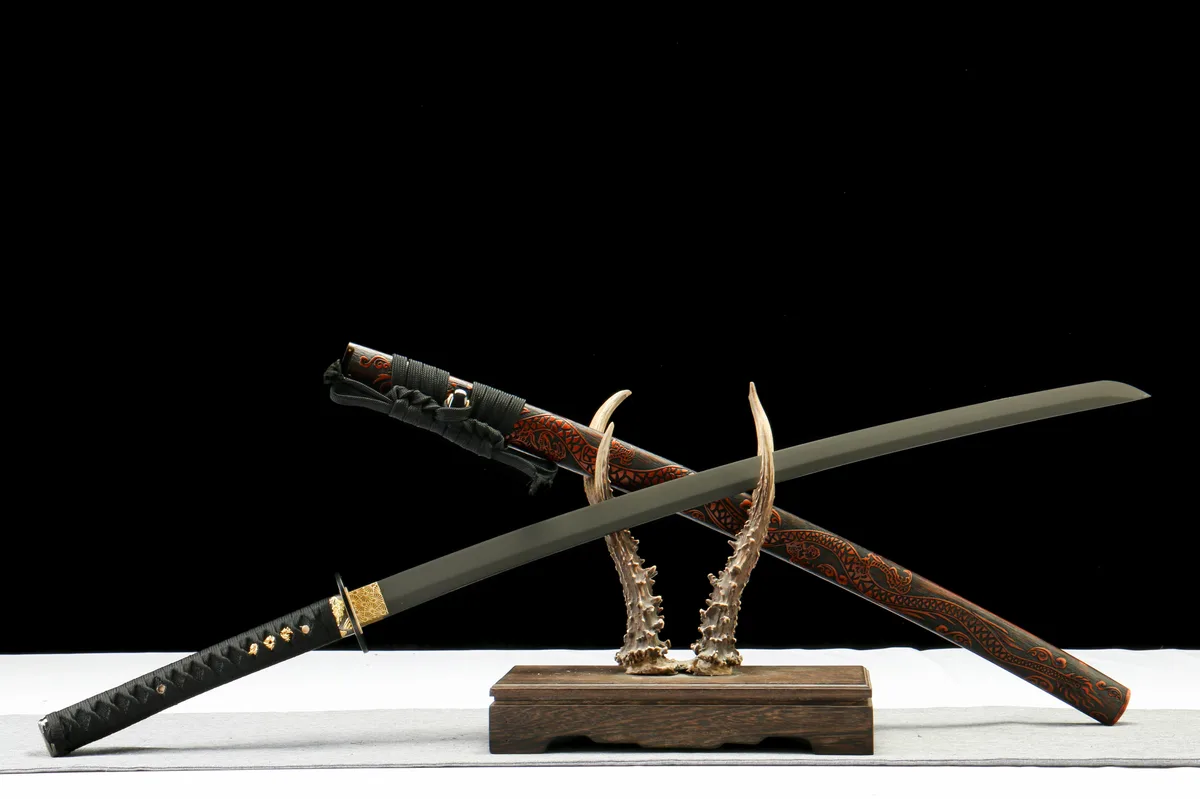 Frappe Obsidienne - Katana Forge a la Main en High Carbon Steel - Image 3