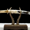 Vague d'Argent - Tanto Forge a la Main en Acier a outils T10