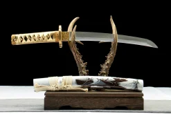 Alternative view of Vague d'Argent - Tanto Forge a la Main en Acier a outils T10