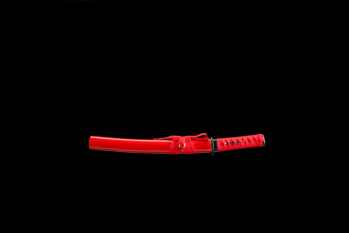 业火 - Feu Karmique - Tanto Forge a la Main en Acier au carbone 1045