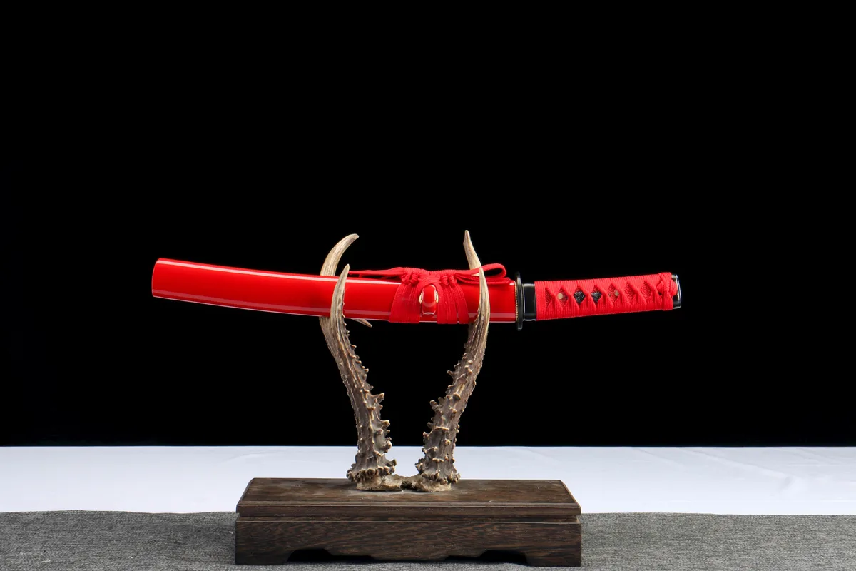 业火 - Feu Karmique - Tanto Forge a la Main en Acier au carbone 1045 - Image 9