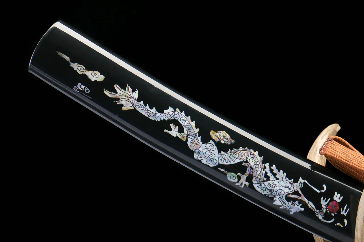 雪落无痕 - Neige sans Trace - Tanto Forge a la Main en High Carbon Steel - Image 10