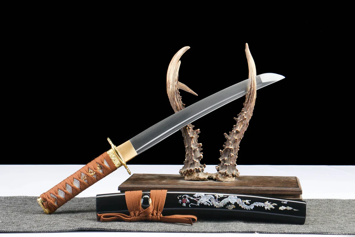雪落无痕 - Neige sans Trace - Tanto Forge a la Main en High Carbon Steel - Image 4