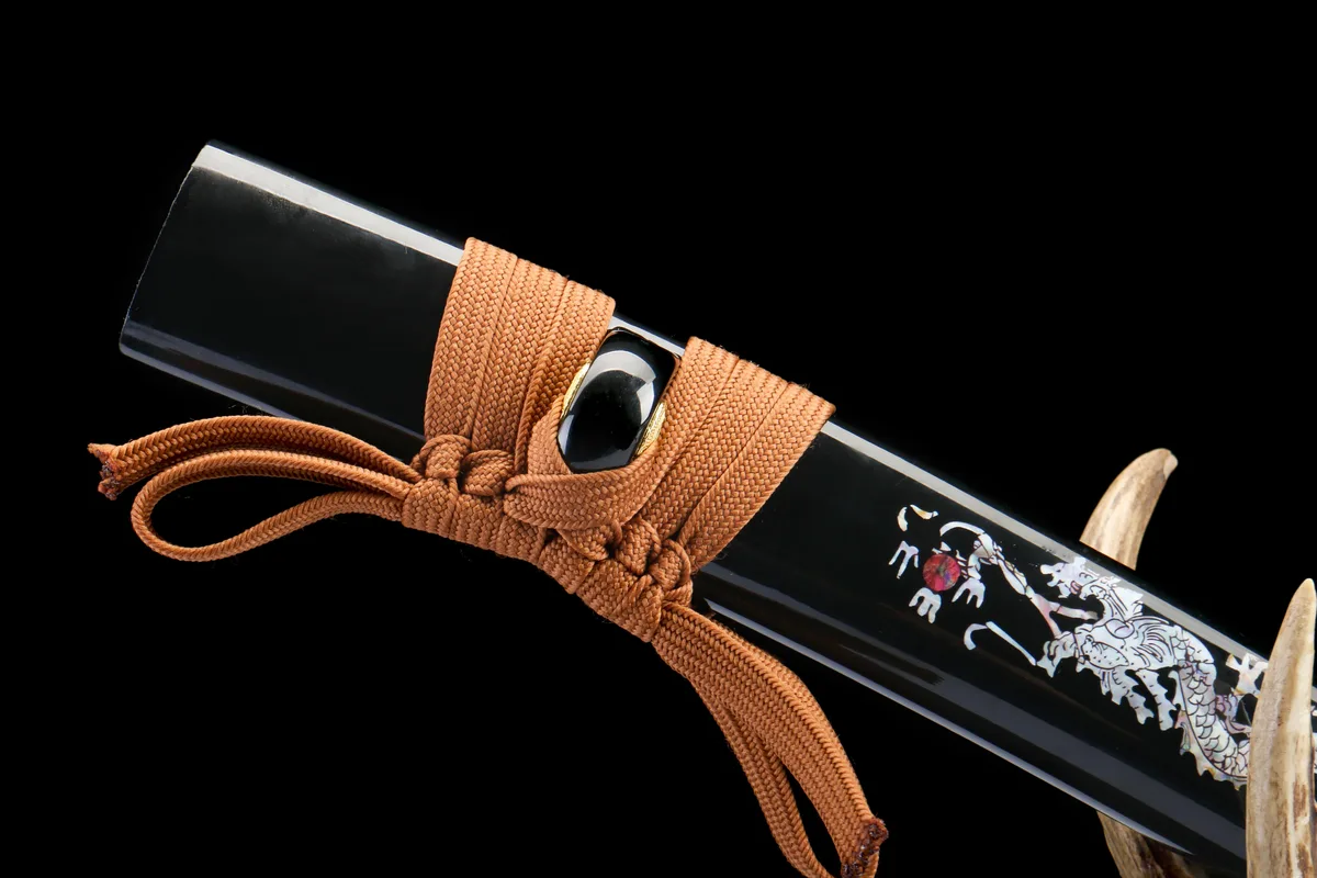 雪落无痕 - Neige sans Trace - Tanto Forge a la Main en High Carbon Steel - Image 5