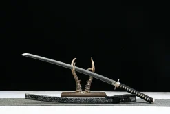 Alternative view of Éclat des Étoiles - Wakizashi Forge a la Main en Acier a outils T10