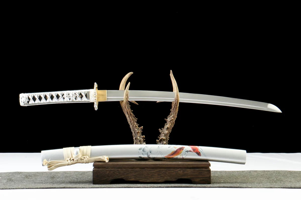 Koï Wakizashi - Wakizashi Forge a la Main en Acier au carbone 1065 - Image 2