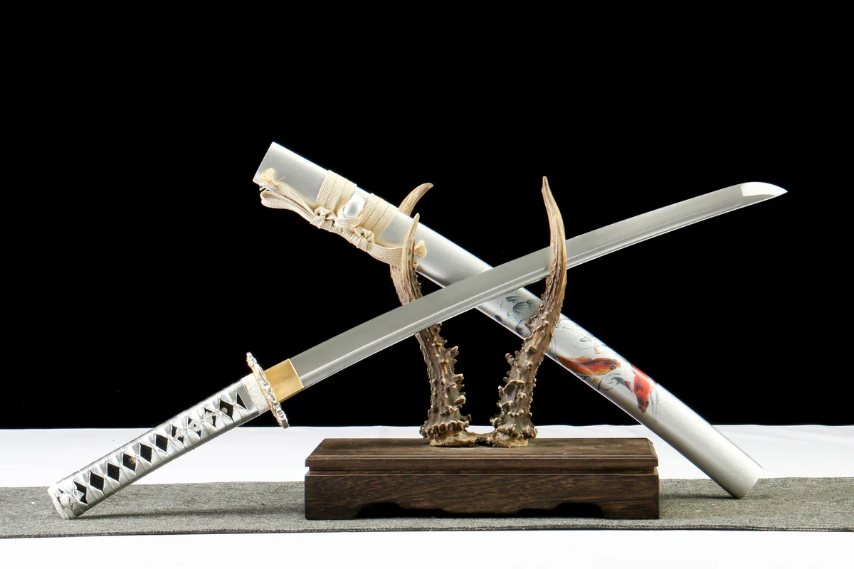 Koï Wakizashi - Wakizashi Forge a la Main en Acier au carbone 1065 - Image 3
