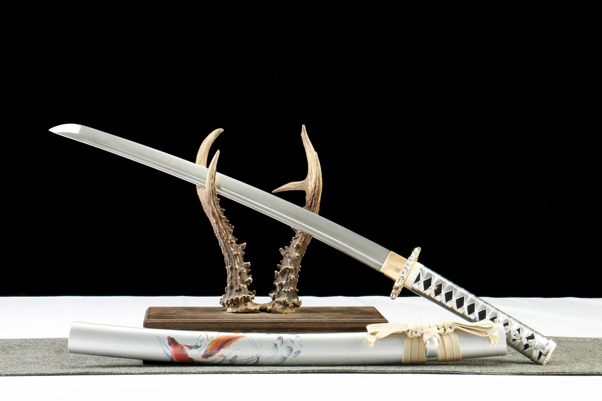Koï Wakizashi - Wakizashi Forge a la Main en Acier au carbone 1065 - Image 4