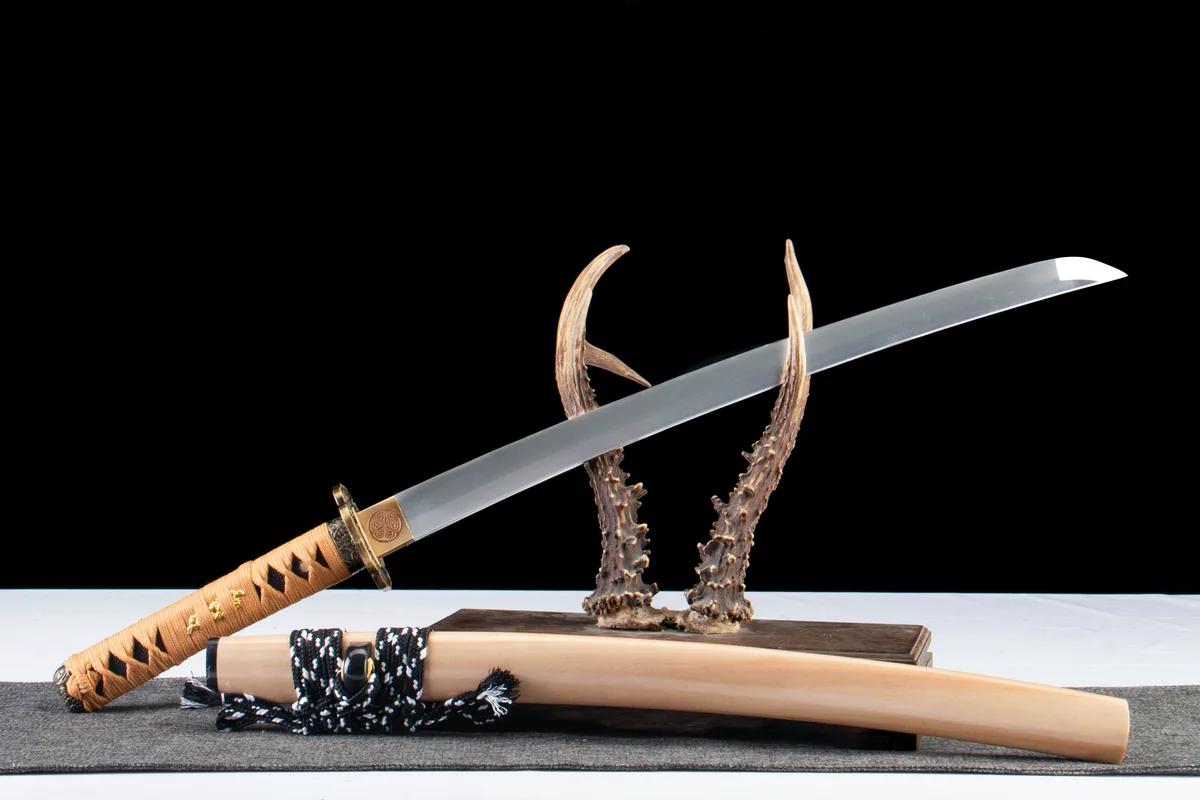 Traversée de la Compassion - Wakizashi Forge a la Main en Acier au carbone 1065 - Image 4