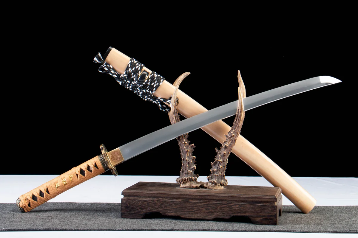 Traversée de la Compassion - Wakizashi Forge a la Main en Acier au carbone 1065 - Image 5