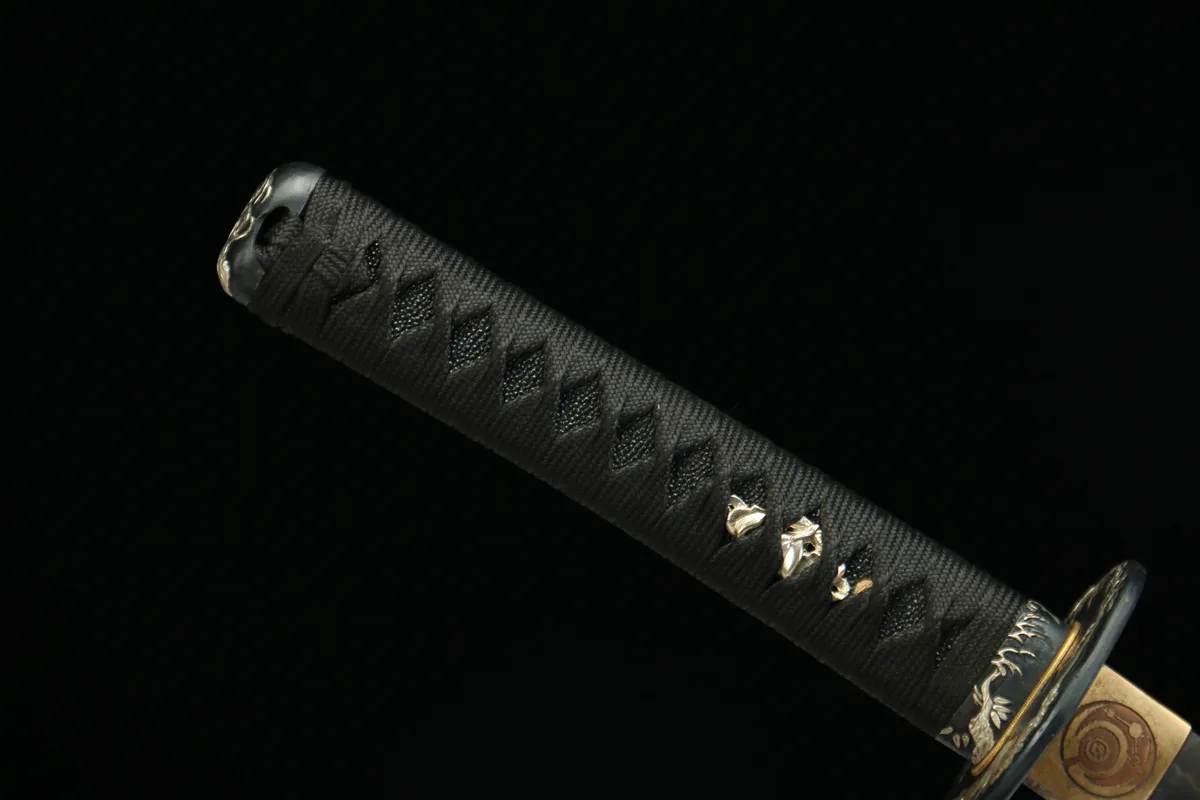 Kirin Doré - Wakizashi Forge a la Main en Acier forge main artisanal - Image 9